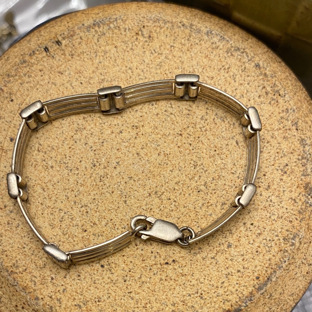 Stamped 925 sterling silver Linked Bracelet